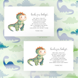 Boy dinosaur books for baby enclosure card