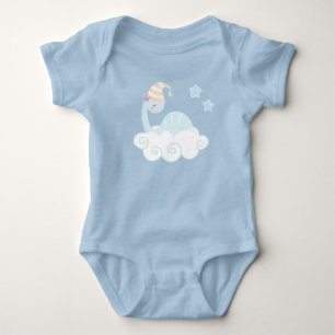Boy Dinosaur Sleeping Baby Bodysuit