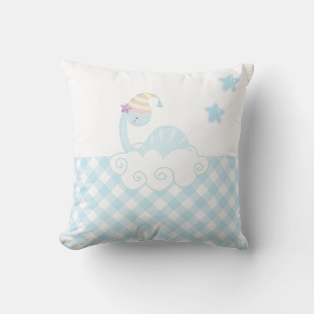 Boy Dinosaur Sleeping  Cushion (Front)