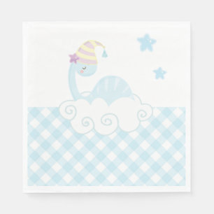 Boy Dinosaur Sleeping   Napkin
