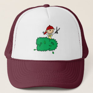 Boy Doing Yardwork Hat