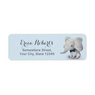 Boy Elephant Light Blue