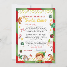 Boy Elf Letter Christmas/Holiday