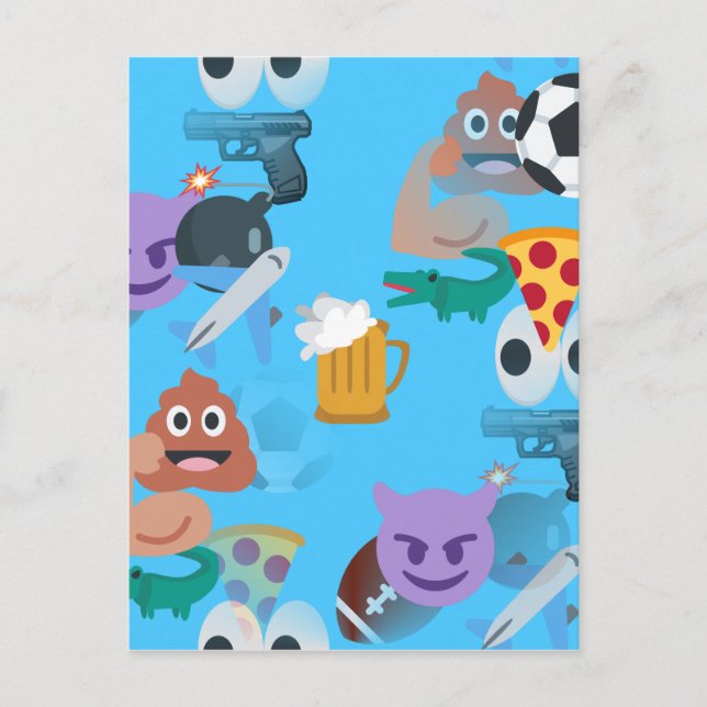 boy emoji postcard (Front)