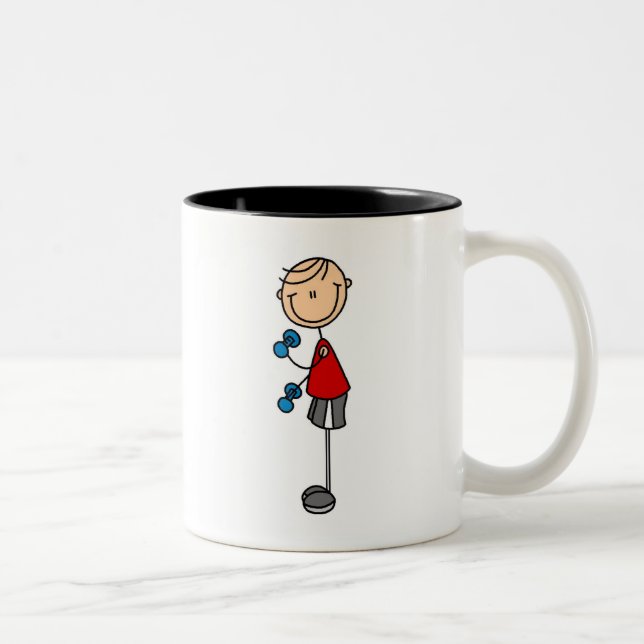 Boy Exercising Mug (Right)