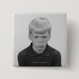 Boy Facial Expressions 15 Cm Square Badge