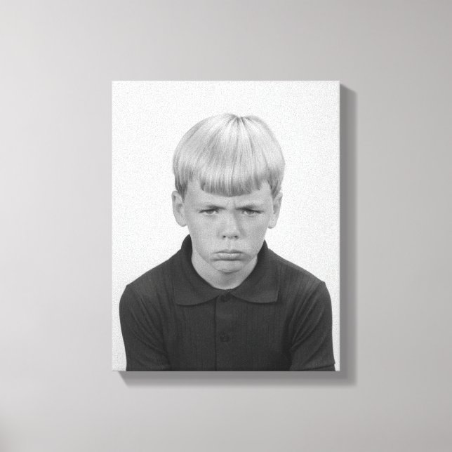 Boy Facial Expressions Canvas Print (Front)