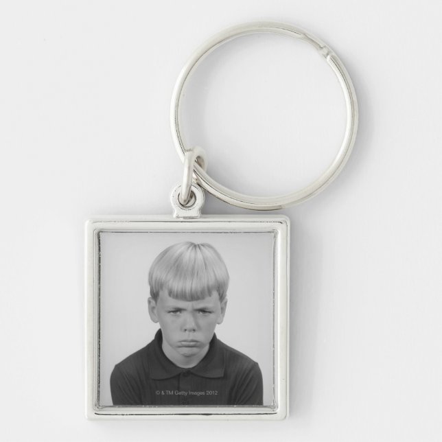 Boy Facial Expressions Key Ring (Front)