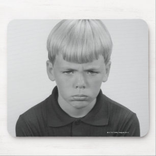 Boy Facial Expressions Mouse Mat