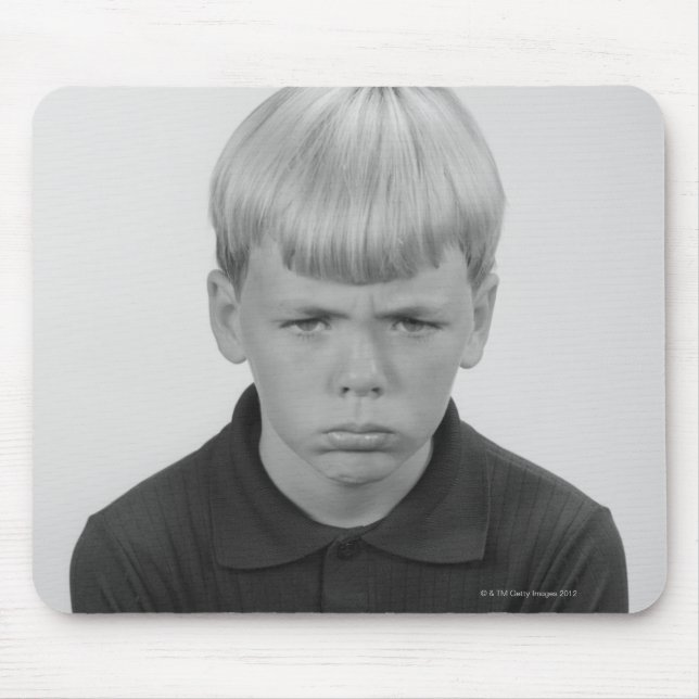 Boy Facial Expressions Mouse Mat (Front)