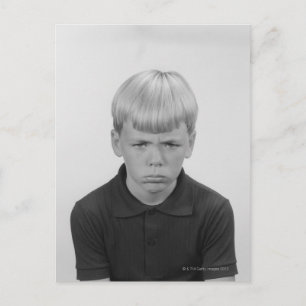 Boy Facial Expressions Postcard