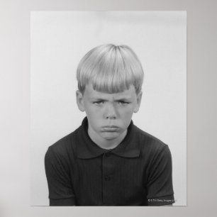 Boy Facial Expressions Poster