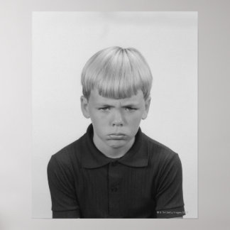 Boy Facial Expressions Poster