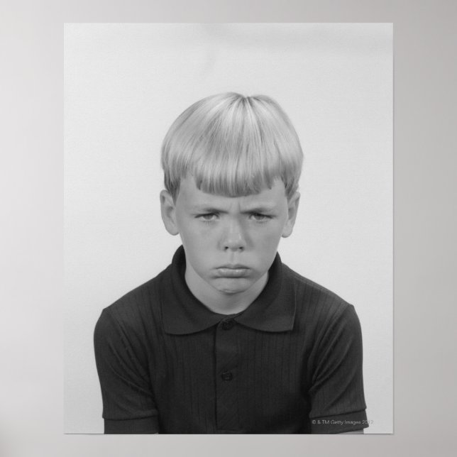 Boy Facial Expressions Poster (Front)