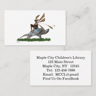 Boy Fairy Riding On Turtle Business Card