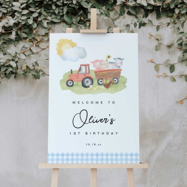 Boy Farm Animals Welcome Sign (Creator Uploaded)