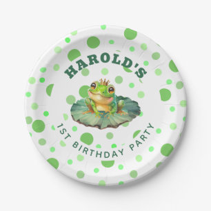 Boy First Birthday Party  Paper Plate