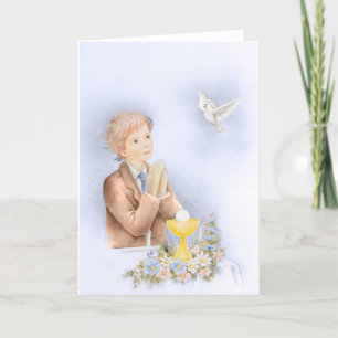 Boy First communion confirmation gift Card