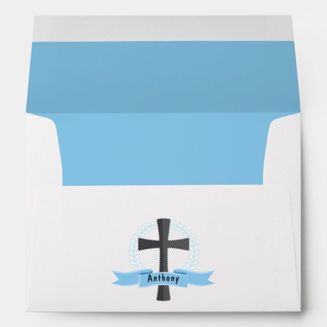 Boy First Holy Communion Envelope (Back (Bottom))