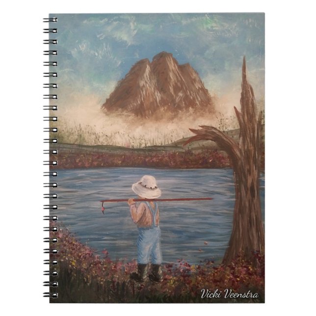 Boy Fishing Notebook (Front)