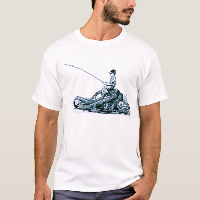 boy fishing T-Shirt (Front)