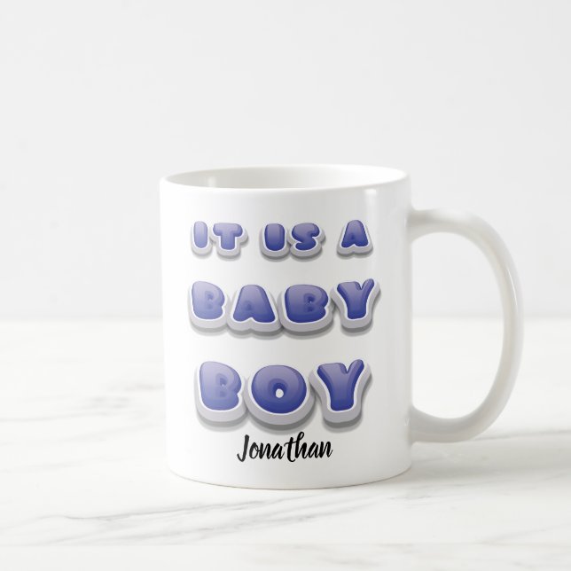Boy Gender Reveal Newborn Mug Gift (Right)