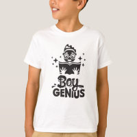 Boy Genius Back To School Kids Cute Quote