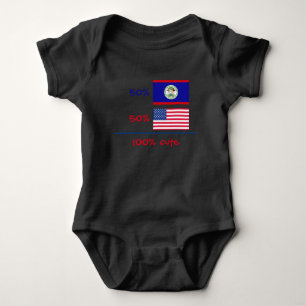 Boy Girl Belise Belizean American Baby Bodysuit
