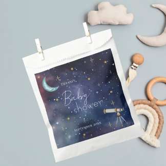 Boy Girl Celestial Sky Moon & Stars Baby Shower Favour Bags