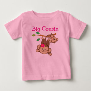 Boy, Girl Monkeys Big Cousin Baby T-Shirt