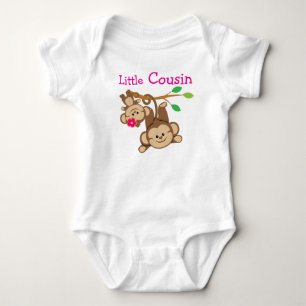 Boy, Girl Monkeys Little Cousin Baby Bodysuit