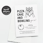 Boy Girl Teen Kids Bowling Party Invitation<br><div class="desc">Bowling Party Invitation - Hand drawn graphics in a fun design.  Cool enough for your teenager and still appropriate for a young boy or girl.</div>
