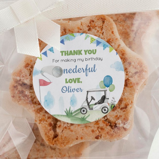 Boy Golf Party Labels Birthday Baby Shower (Creator Uploaded)