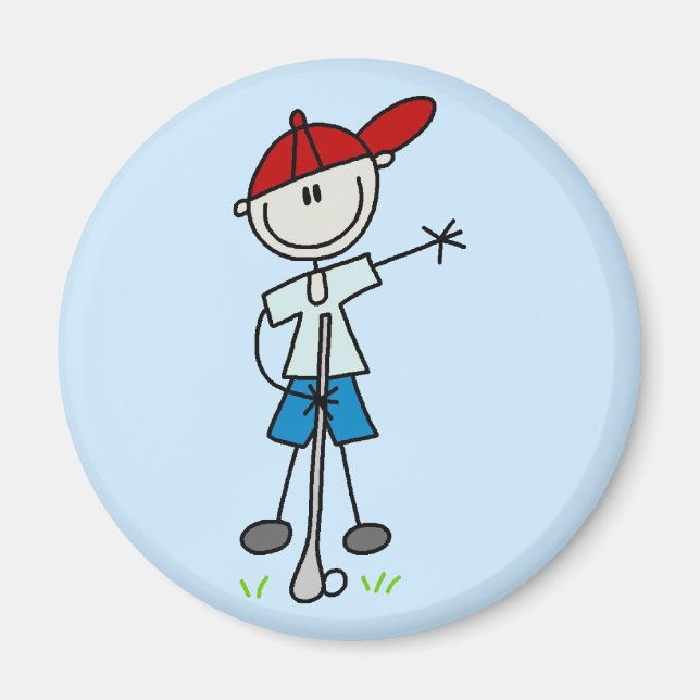 Boy Golfer Tshirts and Gifts Magnet (Front)