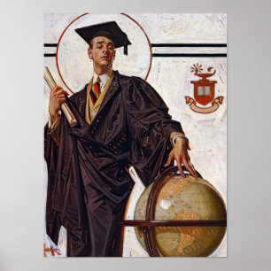 Boy Graduate, 1920 by Joseph Christian Leyendecke Poster