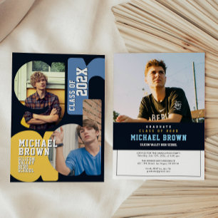 Boy Graduation Party Invitation