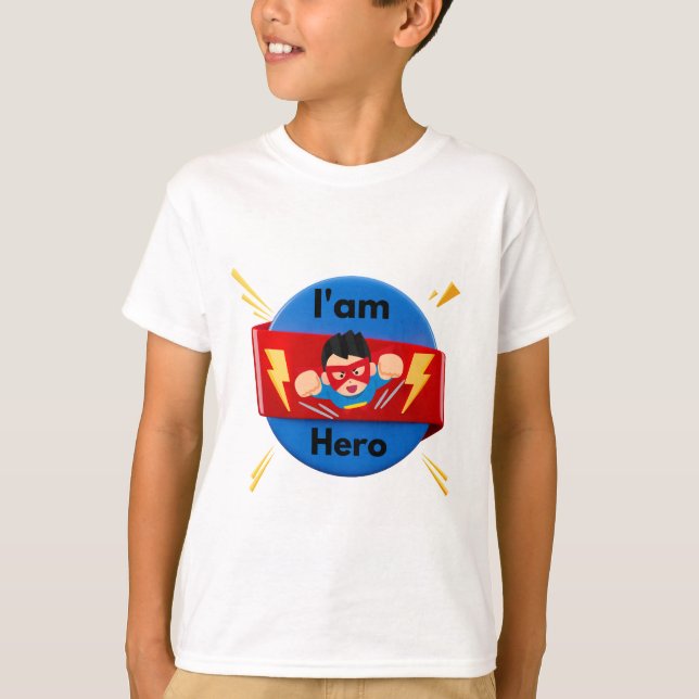 Boy hero picture T-Shirt (Front)