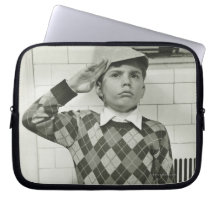 Boy Holding a Wooden Sword