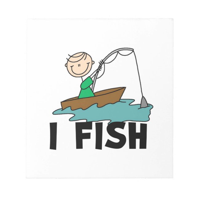Boy I Fish Notepad (Front)