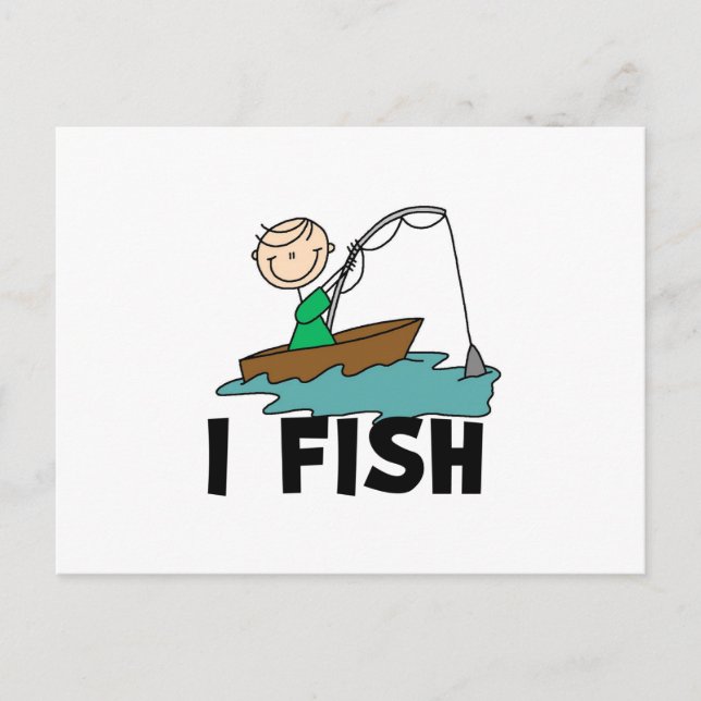 Boy I Fish Postcard (Front)