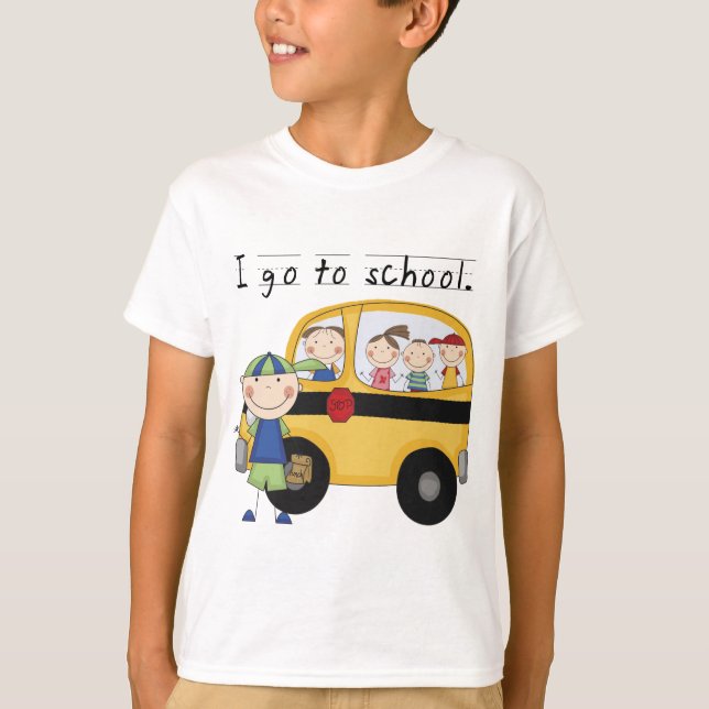 Boy I Go To School T-shirts and Gifts (Front)