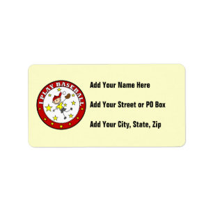 Boy I Play Baseball T-shirts and Gifts Label