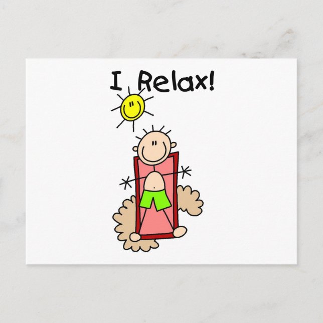 Boy I Relax Tshirts and Gifts Postcard (Front)