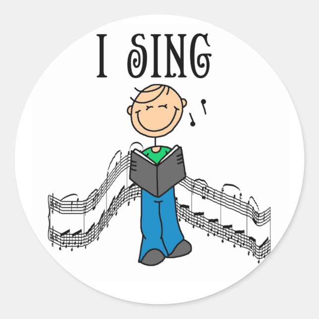Boy I Sing Sticker (Front)
