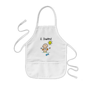 Boy I Swim T-shirts and Gifts Kids Apron