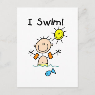 Boy I Swim T-shirts and Gifts Postcard