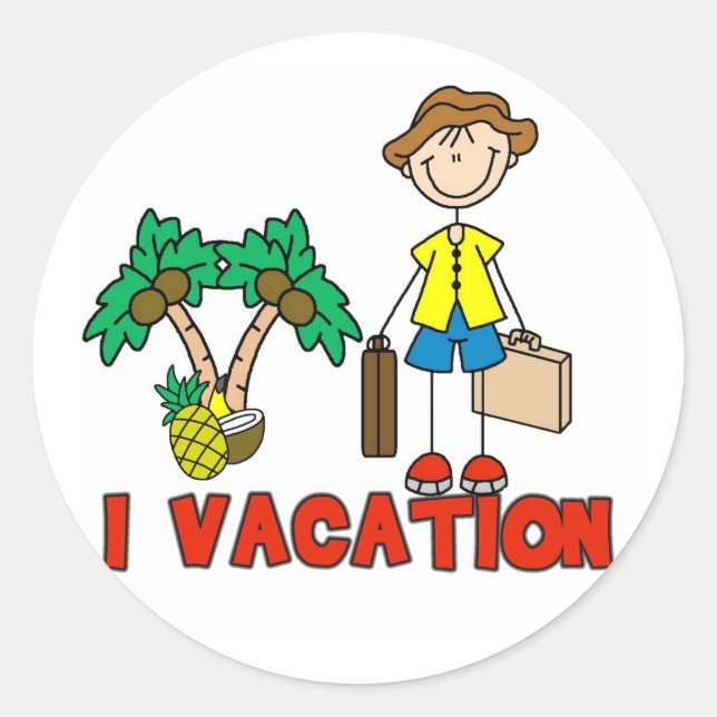 Boy I Vacation Sticker (Front)