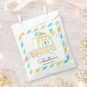 Boy Ice Cream Truck Birthday Party Decorations Favour Bags