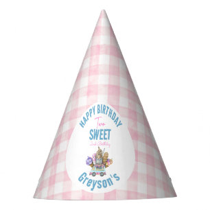 Boy Ice Cream Truck Two Sweet 2nd Birthday Party Party Hat