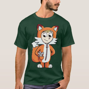 boy in a fox costume with a mouse in his pocket T-Shirt